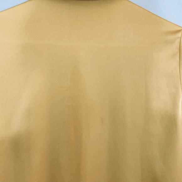 SHEIN gold sateen dress shirt S - Picture 9 of 10